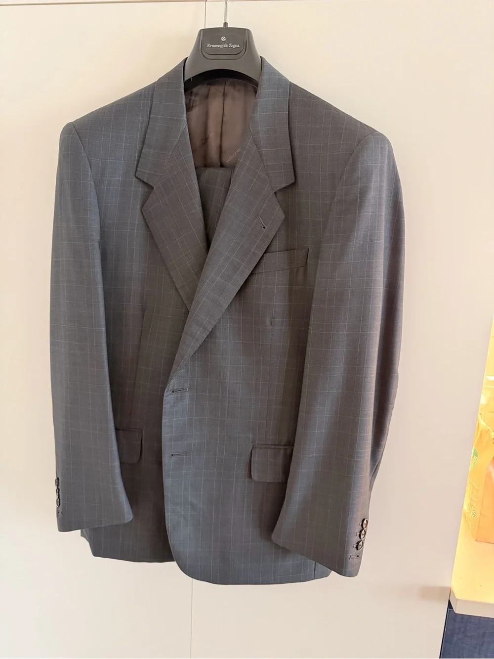 Ermenegildo Zegna Trofeo Windowpane Full Suit